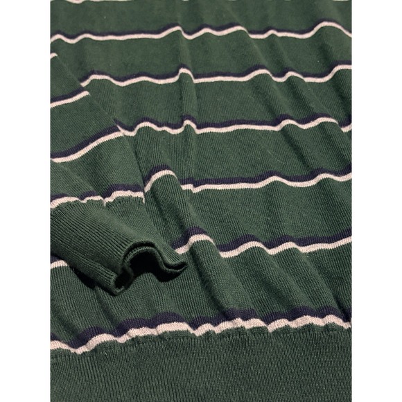 Polo Ralph Lauren Mens Pullover Sweater Size M Green Pima Cotton Red Pony - Picture 2 of 8